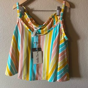 Rainbow 2 piece bathing suit, Matilda Jane size Medium